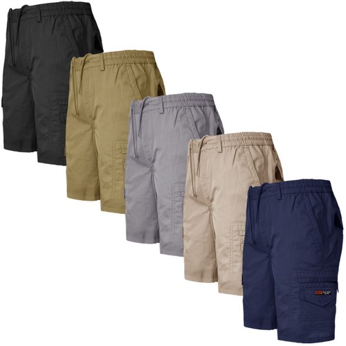 Mens elasticated waist cargo - waist,