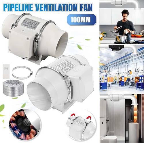 100mm quiet inline extractor - quiet,
