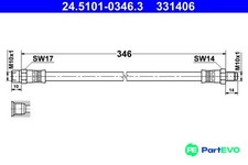 ATE BRAKE HOSE 24510103463 FOR