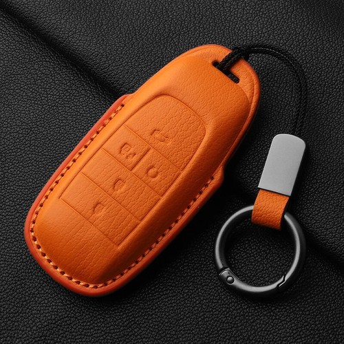 Goatskin car key case cover - case,