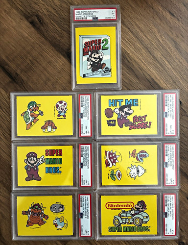 Topps 1989 nintendo - topps, mario
