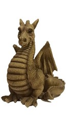 Grey Fantasy Dragon Ornament