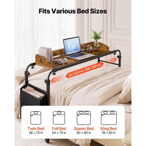 Overbed table 14 - x, 14.2"d