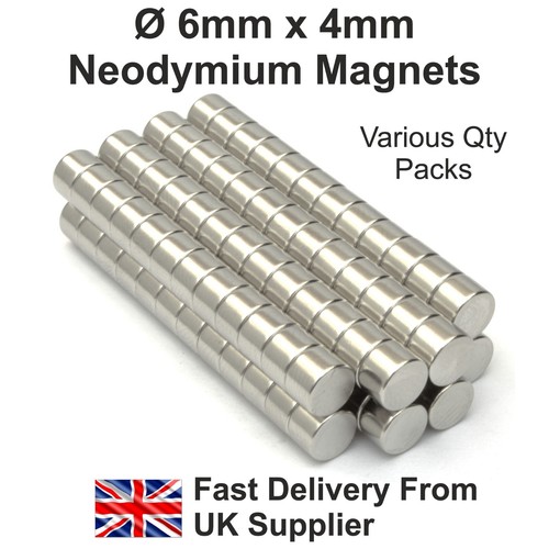 Super strong magnets 6mm x - 6mm,