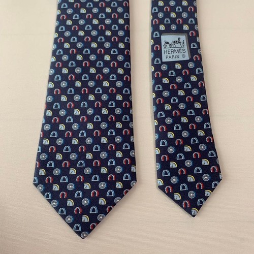 Hermes tie with tag - with,