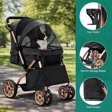 Foldable Pet Stroller with