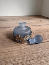 Vintage 1980's Blue Glass Art