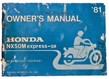 Honda NX50M express-SR owner's