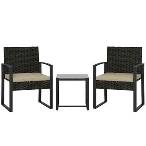 Piece rattan bistro - piece,