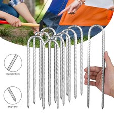 U Shaped Tent Pegs Galvanised