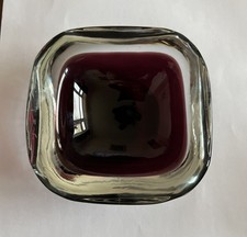 Murano Geode Clear & Purple