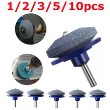 1/2/3/5PCS Lawnmower Blade Sharpener Garden Lawn Mower Grinder Wheel Stone Drill