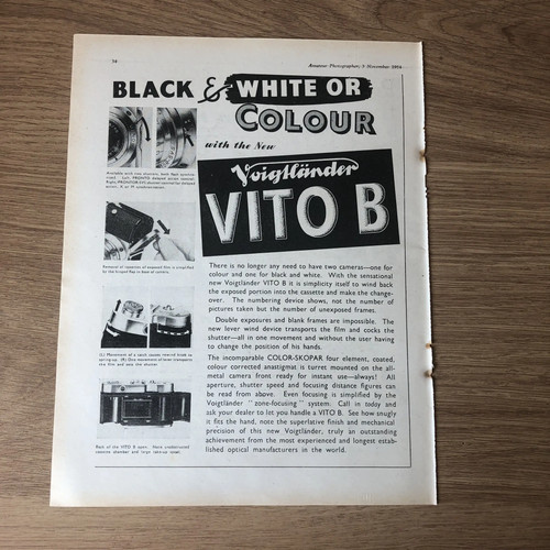 Cams02 magazine advert - cams02, 11x8