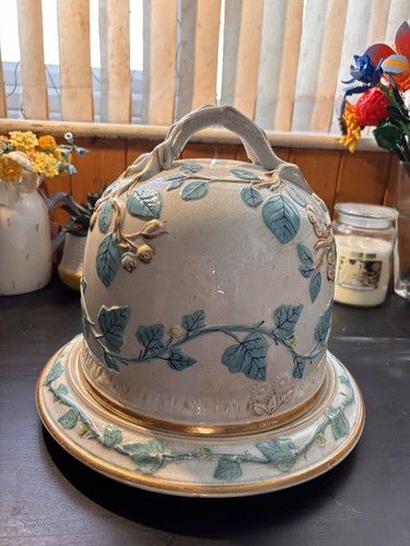 1800s antique majolica large - 1800s,
