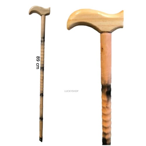 Wooden walking stick premium - wooden,