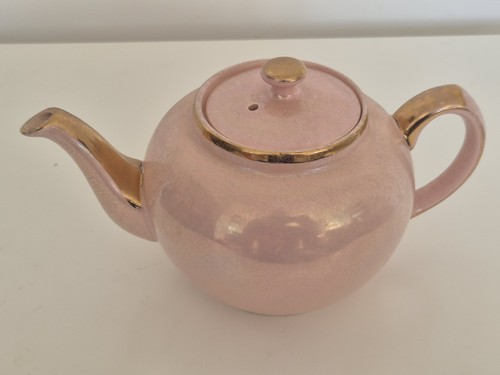 Sadler pink and gold teapot - sadler,