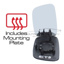 Wing Mirror Glass VW Transporter T5 Van 2003-2010 Heated Convex Passenger Side