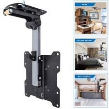 TV Tilt Swivel Flip Down Folding Ceiling Wall Mount Bracket 17" - 37" Loft Roof