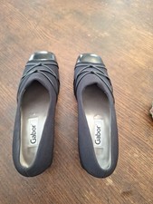 Womans Size 5 GABOR Black Patent  Shoes