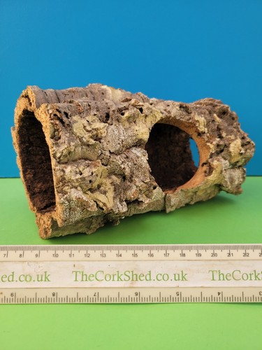 Cork bark hamster tube - cork,
