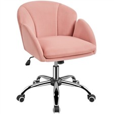 Cute Desk Chair Swivel Computer Office Chair Makeup Vanity Chair with Armrests