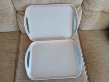 Set of 2 Lap Trays - Grey &