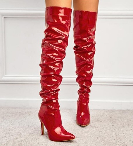 Women knee high shoes - women, kinky
