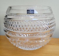 BNWOB Waterford Lead Crystal JOHN ROCHA Spherical VOYA Rose Bowl 14.5cm RARE