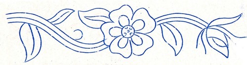 Vintage embroidery transfer - vintage,
