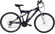 Full Suspension Mountain Bike Mens Womens Peak 26" Wheel Bike 19" Frame 21 Speed