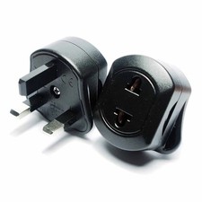 EU 2 Pin to UK 3 Pin Plug