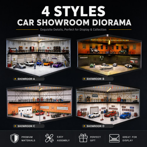 Diorama showroom garage - diorama,