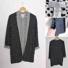 Luis Civit Navy Polka Dot Long