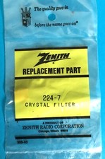 Zenith Crystal Filter 224-7