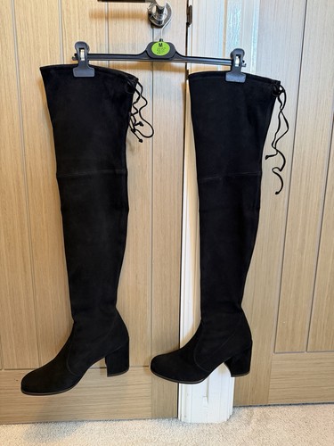 Stuart weitzman black suede - weitzman,