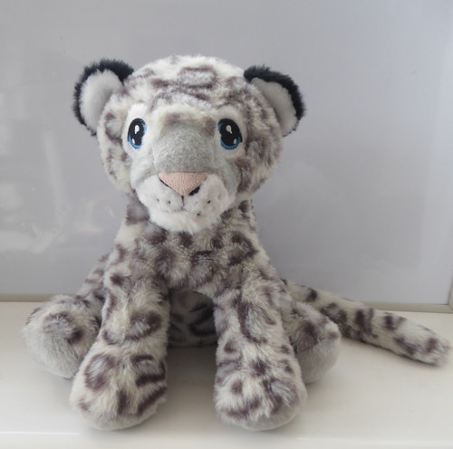 Plush sitting snow - snow, leopard