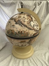 Large white globe - white, tabletop