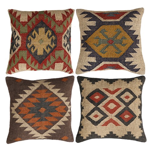 Jute kilim pillow cover - 4,