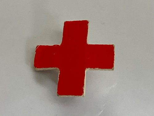 Vintage original red cross - original,
