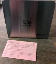 Pampered Chef Help Whip Cancer Recipe Card Note Holder Whisk Magnet