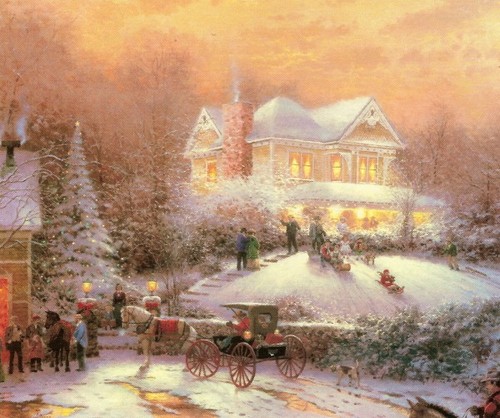 Thomas kinkade victorian xmas - victorian,