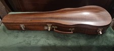 1960s French Wooden Violin Case 4/4 Beautiful Grain Decorative Item Prop