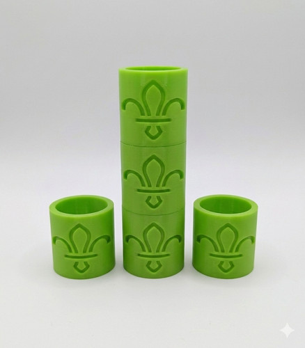 Green scout woggle - x,