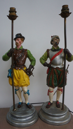 Antique table lamps cold - 2,