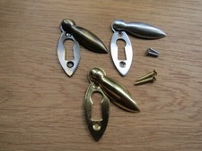 keyhole cover escutcheon key hole plate covered open SLIM TEAR DROP