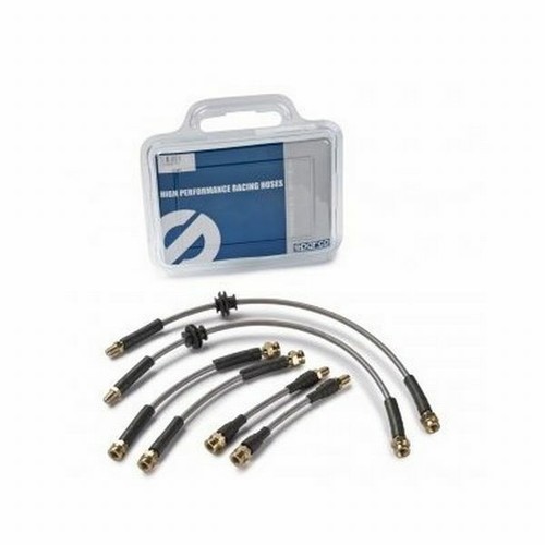 Sparco steel brake hose kit - brake,