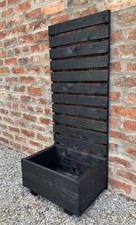 Garden Planter Privacy Trellis Screening Trough Pot Support Screen Black