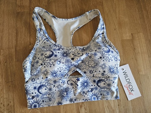 Wildfox blue white cropped - blue,
