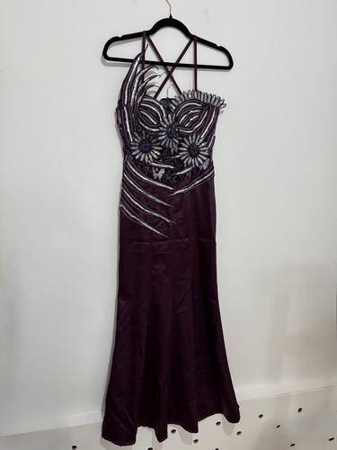 Dressit burgundy ball gown - dressit,