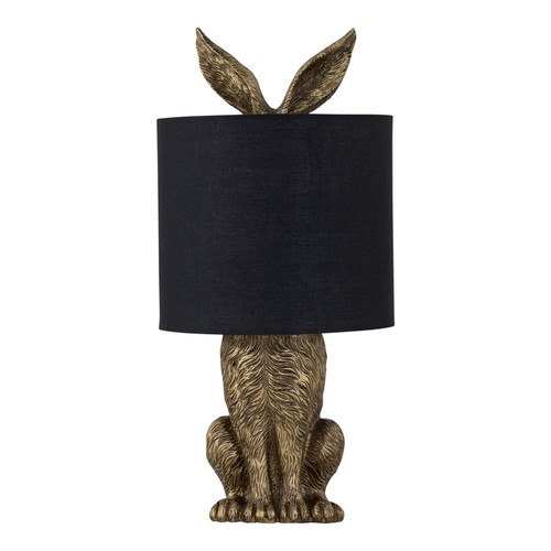 Gold hare rabbit - rabbit, lamp